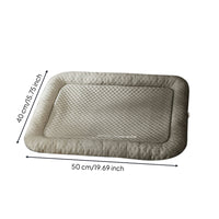 Low-Rise Cooling Bed with Raised Border Rectangular Pet Cooling Bed Supportive Pet Mat with Raised Border Soft for Floor