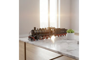Steam Railway ModelHandmade Vintage Train Ornament Industrial Influenced Metal Locomotive Model for Home Decoration