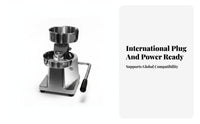 Heavy-Duty Hamburger Patty Press Machine Lever-Operated Manual Patty Press Countertop Food Prep Tool Brushed Silver