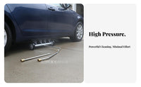 4000 PSI Compatible Pressure Washer Underbody Cleaner 2-in-1 Design Car Underbody Washer Twin Function for Under Vehicle, Driveway, Sidewalk