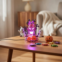 Spooky Tree Night Light USB-Powered Halloween Night Light Ambient spirit Lamp with Pumpkins for Desk