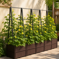 Trellis Planter 180cm Balcony Home Garden For Climbing Plants Deep Planter Box