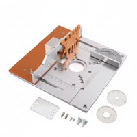 Router Table Insert Plate with Fence Aluminum Router Table Insert Plate Smooth for Carpenters
