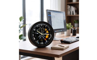 Tire Clock Versatile-Use Tire Wall Clock Mechanical Style Timepiece for Study, Bedroom, Kitchen