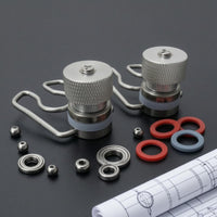 Helmet Attachment Fitting Wire Clip fastener Helmet Buckle Screw Top Knurled Buckle Hardware