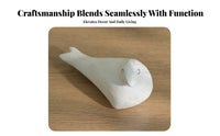 Wooden Bird Statue Presentable Figurine Rustic House Decoration