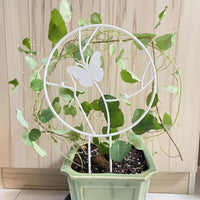 Iron Garden Trellis for Climbing Plants and Plant Support, Heavy Duty Garden Obelisk for Potted Plants Indoor, Metal Garden Decoration, Black