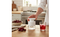 Food Grade Material Cherry Pitter Mess-Messless Stone Catcher Multi-Cherry Pitter Easy to Use 7-Hole Remover Time Saving for Bakers, Jam Making, Baking, Canning