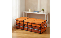 Car Trunk Organizer with Lid Large Capacity Trunk Organizer with Lid Portable Waterproof for Travelers, Road Trips