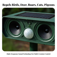 Flashing Light Creature Scarer Wide Coverage Solar Powered Acoustic Solar Acoustic Creature Waterproof