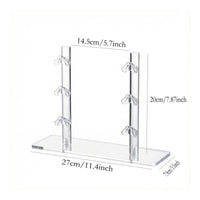 Eyeglasses Display Stand Clear Acrylic Eyewear Display Stand Eyeglasses Rack Holder Transparent Glasses Rack Countertop
