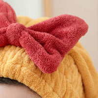Microfiber Turban Towel for Adults Post Bath, Super Absorbent Wrap for Quick Drying, Anti-Frizz Thick Material Cap, Cute Design for Women Wet