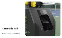 Easy to Use Automatic Tennis Ball Machine Portable Solo Tennis Instructor Lightweight Sports Training Equipment Adjustable Angle for Beginners, Kids