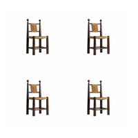 Vintage Inspired French design Woven Armchair Multipurpose Dining Seat Curved Armrests Single Seater Reinforced Frame for Design aficionados, Interior Decorators, Study Room, Bedroom, perusing corner, Entryway