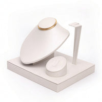 Necklace Bust with Band Holder Tabletop Necklace Display Bust Jewelry Display Stand Soft Organizer Minimalist for Jewelers