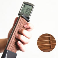 Guitar Fretboard with Screen Lightweight Guitar Fretboard Practice Tool with Strings Convenient for Beginners