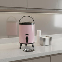 Commercial Milk Tea Container Leak-Resistant Design Insulated Beverage Dispenser with Spigot Portable Hot and Cold Drink Barrel for Caterers