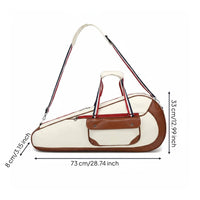 Large Capacity Tennis Racket Bag Multi Carry Badminton Racket Bag Side Pocket Sports Gear
