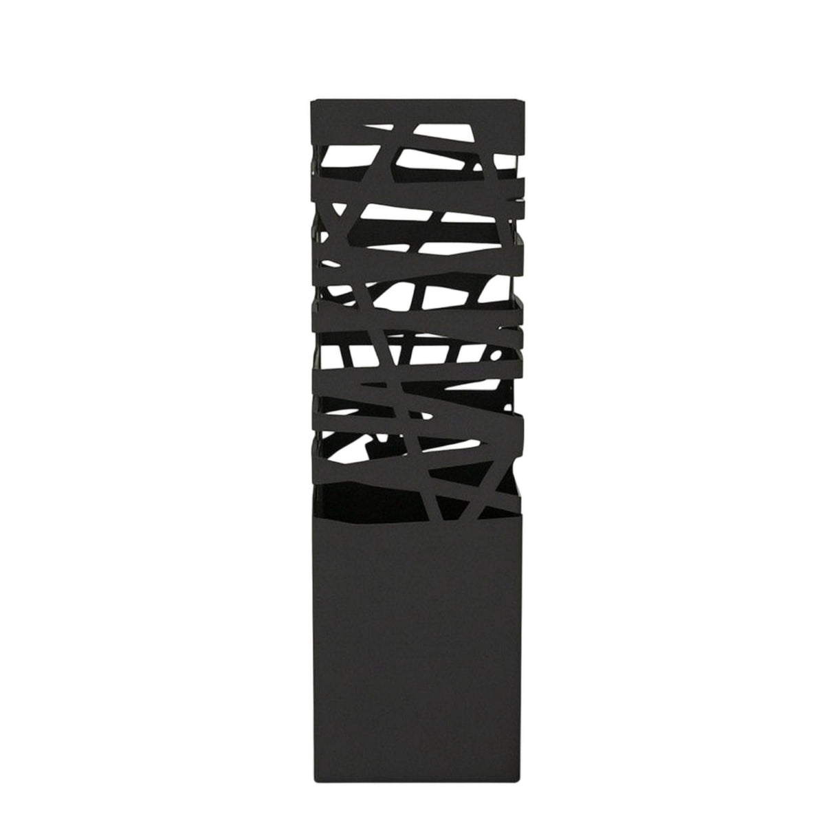 Metal Umbrella Stand Elegant Umbrella Stand with Cutout Design Storage Bin Space-Saving Sturdy for Entryway, Hallway