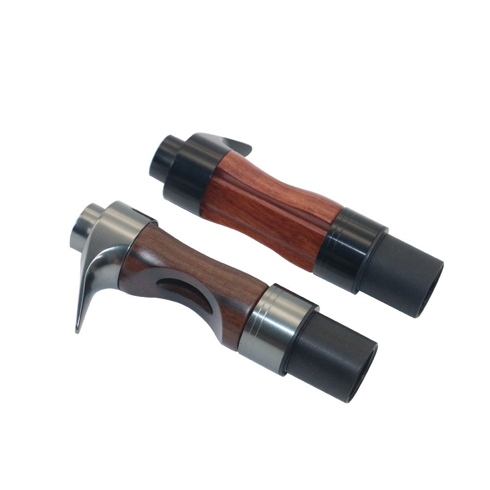 Small Gun Handle Reel Seat with Wood Insert, 11mm Inner Diameter