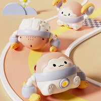 Sound-Responsive Rolling Monkey Toy Interactive Baby Crawling Toy Developmental Educational for Babies, Infants, Toddlers, Tummy Time, Floor Play