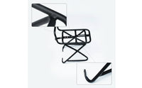 Aluminum Alloy Front Bike Rack Heavy Duty Bike Front Rack Cylindrical Sturdy for Cyclists, Commuters, Commuting