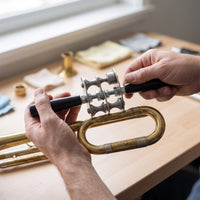 Brass Instrument Dint Removal Repair Tool Easy to Use Wind Instrument Dint Removal Roller Anti-Slip for Luthier