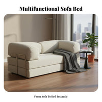 Fold-out Modular Floor Couch Transformable Design Foldable Floor Sofa Space-Saving Household Furniture for Students, Couples, Small Apartments