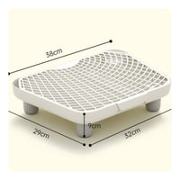 Raised Edges Litter Control Mat Easy to Clean Cat Litter Trapping Mat Long-Lasting Pet Supplies Chemical-Free Safe