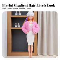 4 Pieces 11 Inch Doll Clothes Complete Look 4 Piece Doll Outfit Stylish Design Miniature Outfits for Girls, Kids
