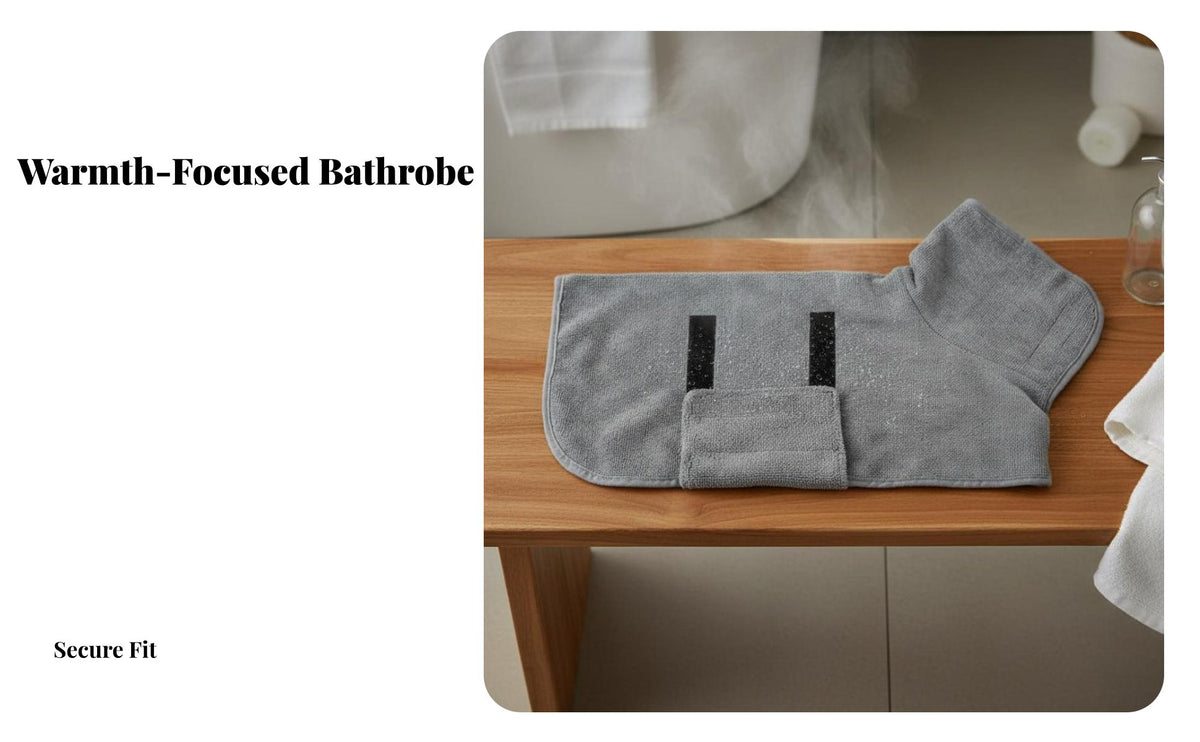 Quick Dry Dog Bath Robe Warm Dog Bathrobe Soft Microfiber Absorbent Pet Wrap Ing Wrap for Young Dogs, Cat Owners, After Rainy Walks, Grooming Salon
