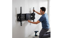 Black Finish Articulating Tv Mount Metal Slim-Line Tv Wall Mount Adjustable Home Hardware Foldable