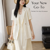 Mother of the Bride Dresses Two Piece Set with Short Sleeve Cardigan, Sleeveless Dress for Summer Wear, Wrinkle Resistant TR Material Matching