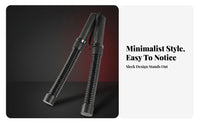 Textured Handles Spring-Loaded Grip Bar Black Resistance Training Bar