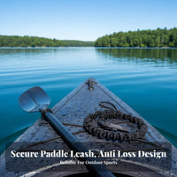 Watercraft Paddle Leash Anti-Loss Coiled Paddle Leash Stretchable Fishing Rod Tether for Paddler S, Paddleboarders, Kayaking, Paddleboarding