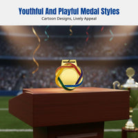 Universal Alloy Medal, Sports Event Neck Hanging Award, Endurance Event Honor Plaque, Silver Bronze, Random Design
