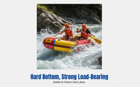 Hard Bottom Inflatable Kayak, Reinforced Raft, Durable Fishing Boat, Dual Chamber, Drifting, Emergency Use, Multi-purpose