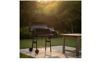 Outdoor Charcoal Smoker Grill Heavy-Duty Charcoal Offset Smoker Long-Lasting Grill with Side Firebox Versatile for Barbecue Enthusiasts, Backyard Chefs, Patio, Cookouts
