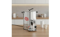 Stainless Metal Water Boiler Keep Warm Function Electric Hot Water Urn Fast Boiling Tabletop Tea Urn for Workplaces, Caterers, Office Breakrooms