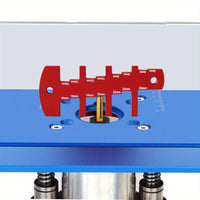 Metric and Inch Markings Woodworking Height Gauge Two-Scale Scale Cutting Depth Gauge Aluminum Alloy Measurement Template Burrburrless for Woodworkers