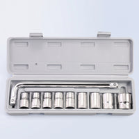 Compact Socket Wrench Set Portable Socket Set with Case Easy to Identify Tool Kit Corrosion-Resistant for Diyers, Mechanics, Garage