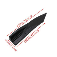 2 Pieces Universal Fit Rear Bumper Corner Splitter Gloss Black Finish Rear Bumper Lip Guard ABS Material Carbon Fiber Look for Street Driving