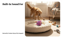 Soft Pet Ball Bite-Resistant Interactive Bell Ball Soft Textile Dog Toy for Dogs, Young Dogs, Indoor, Outdoor