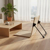 Floor Chair with Adjustable Positions Compact Reclining Floor Chair Lightweight Seat Cushion for Campers, Camping, Office Napping