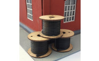 2 Pieces Railway HO Scale Cable Reel 1:87 Scenery for Hobbyists