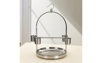 Bird Playground with Feeder Cups Stable Bird Stand with Cups Parrot Playstand for Aviary