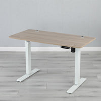 Built-in Keypad Electric Standing Desk Two-Leg Frame Height Adjustable Desk Rectangular Tabletop Height Adjustable Workstation Flat Desktop