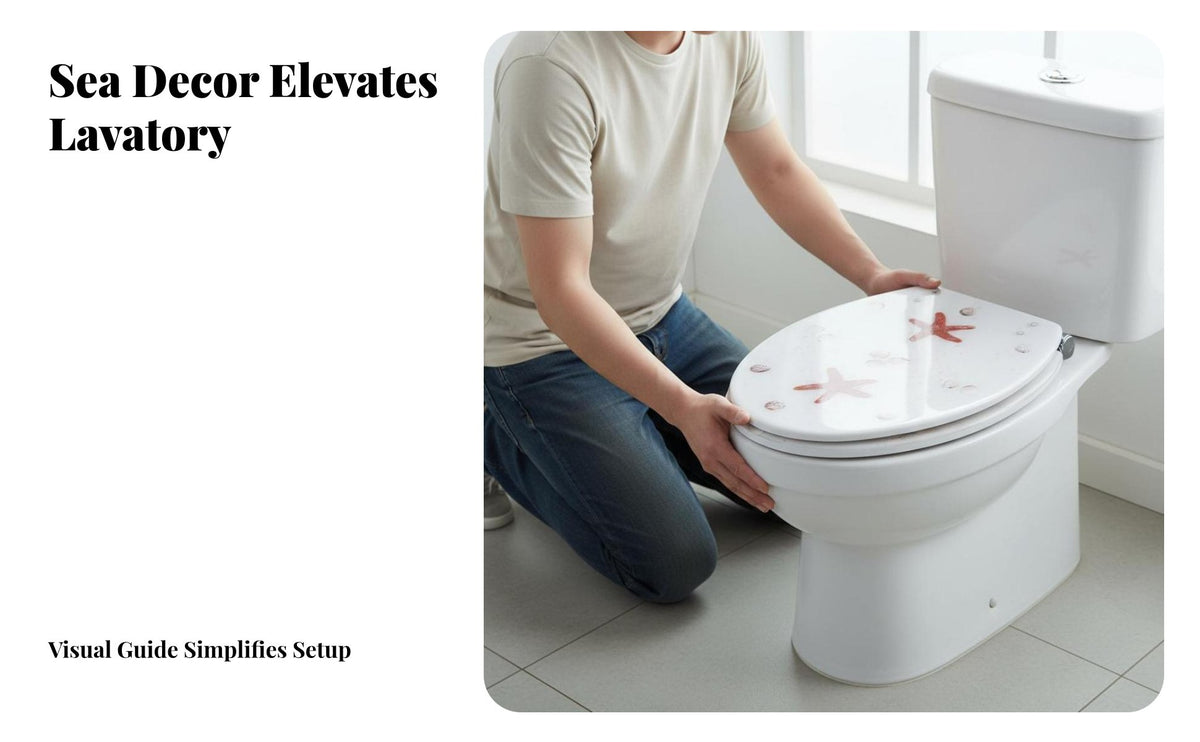 Thickened Design Universal Toilet Seat Easy to Install Resin Toilet Seat Solid Construction Bathroom Fixture Heavy Duty for Homeowners, DIY Enthusiasts, Beach House Owners