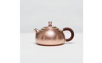 Hammered Copper Teapot Thickened Side Handle Teapot Sturdy Tea Kettle for Collectors