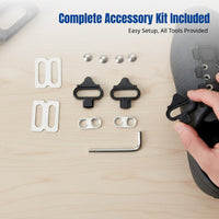 Asphalt Trail Bike SPD Cleat, Universal Cycling Shoe Plate, Durable Metal, Easy Installation